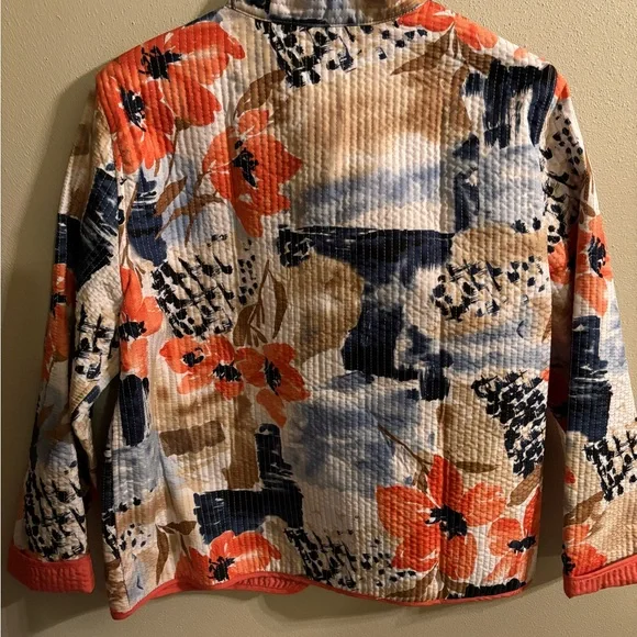 ALFRED DUNNER  petite “floral” jacket - Size 12P - Picture 5 of 9